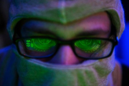 A U.S. Navy sailor monitors an SPA-25G radar during a General Quarters drill aboard the guided-missile destroyer USS Farragut